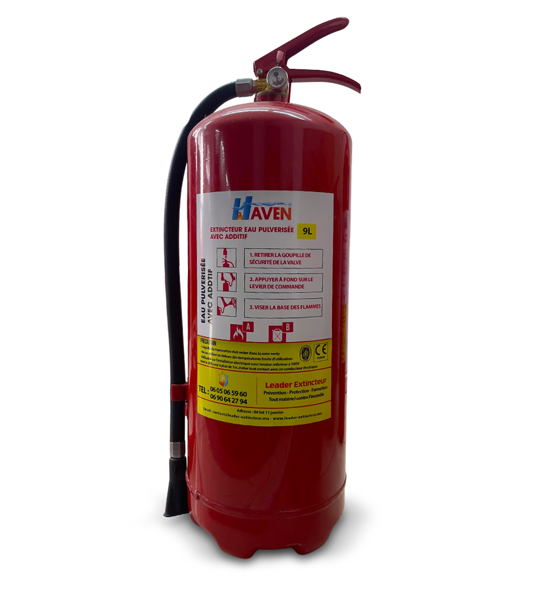 Extincteur à eau pulvérisée 9 litres